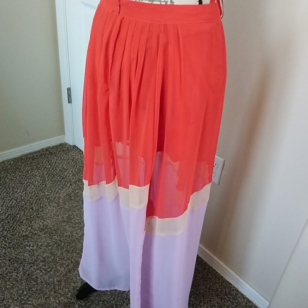 Sheer long skirt